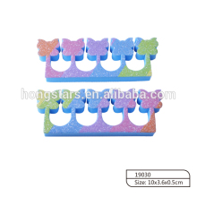 colorful flower shape toe sponge toe separator