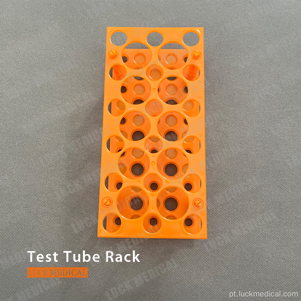 Rack de tubo de centrífuga de função dupla plástica