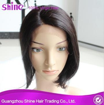 Virgin Indian Human Hair Bob Lace Front Wig