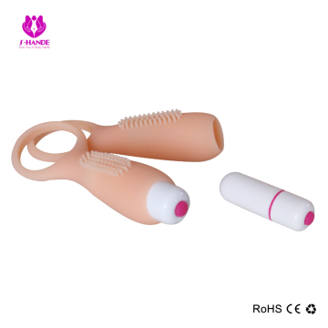 New Design Adult Silicone Vibrating Penis Ring Penis Enlargement Cock Ring