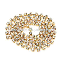 Fashion High Quality Metal Fancy Rhinestone Chain Trimming