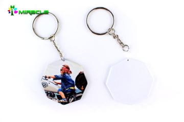 New arrival plastic key chain,sublimation plastic coated chain