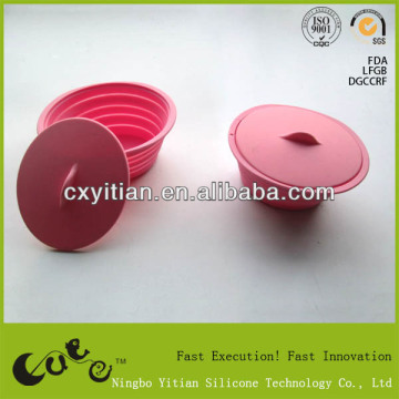 Portable Microwave Bowl Camping Bowl Silicone Folding Bowl Silicone Mixing Bowl