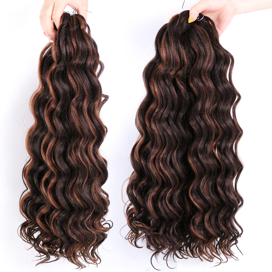 AliLeader New Product Ocean Wave Synthetic Braiding Ocean Water Weave Hair Extensions