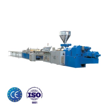 Pc Plastic Wavy Sheet Making Machine for PP PE PVC Trapezoidal Board Production