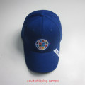 Men Navy Brushed Cotton Print Patch Sport Cap