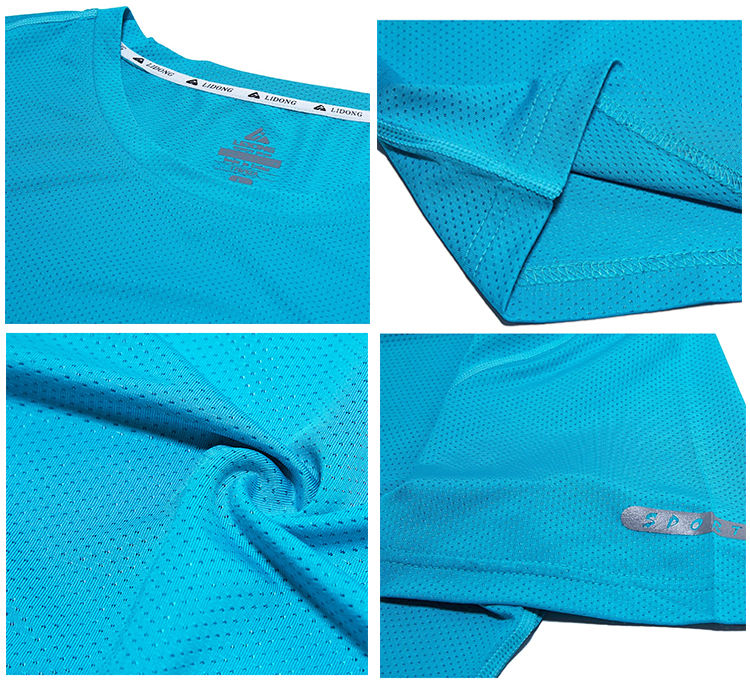 Cheap Gym Fit Quick Dry Polyester Running T-shirt Ladies Plain Custom Sport T Shirt