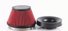 Red Car Air Filter with Velocity Stack 3''/3.5''/4''