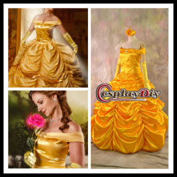 Whloesale custom made halloween gorgeous dancing fancy dress belle princess costume