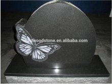 butterfly tombstone headstone with butterfly