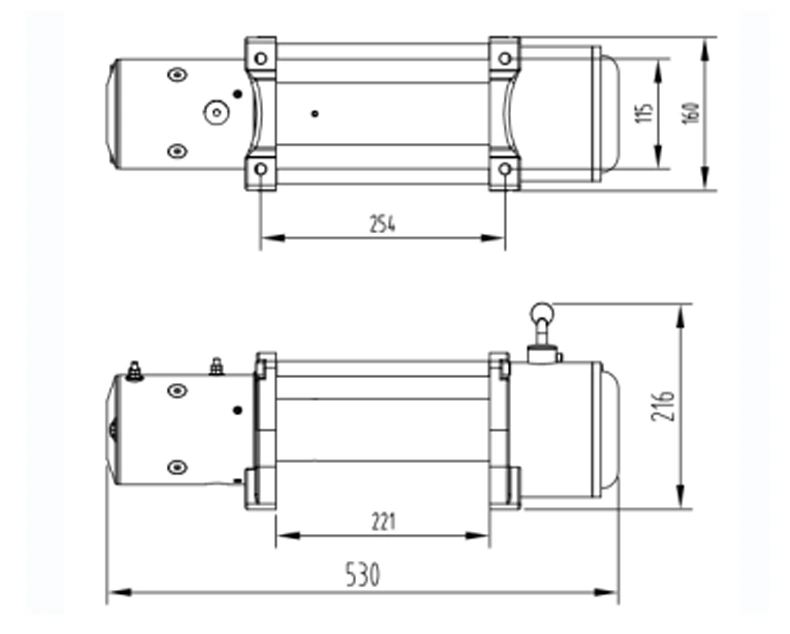 Electric Pulling Tool Mini 12V Electric Winch Hydraulic Winch