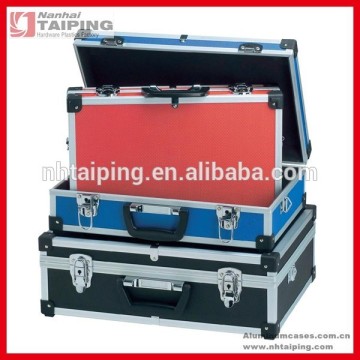 Electricians aluminium hard tool case toolbox tool organiser storage box