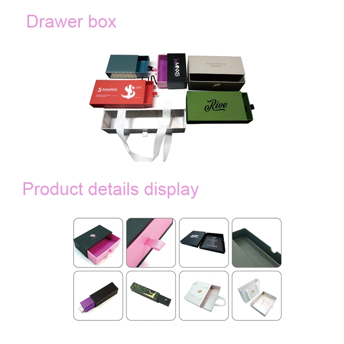 Glossy Lamination Rigid Cardboard Triangle Gift Shape Box with Ribbon