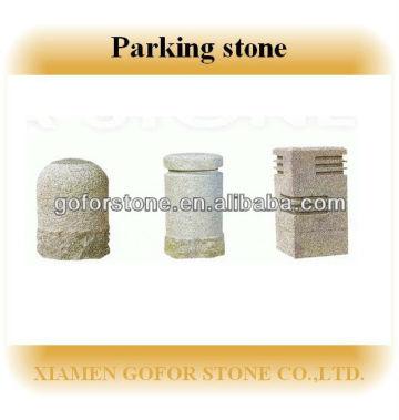 Granite car stop stone