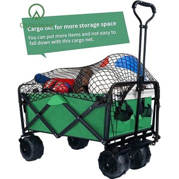 Outdoor High Quality Green Folding Wagon