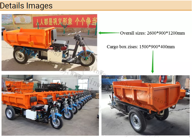 Large Electric Mining Tricycle