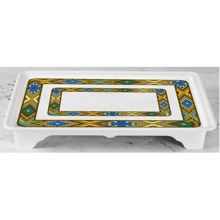 2024 Ebena Rekebot Tilet Ceramic Coffee Set - Square Plate & Ethiopian Coffee Cup Set