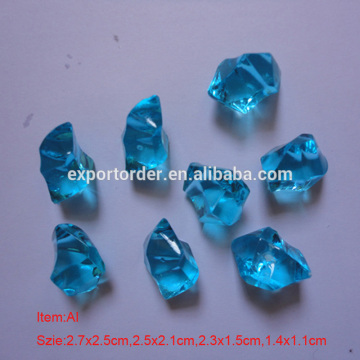 Colored acrylic crystal stone