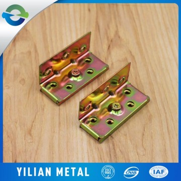 Color zinc plated bed slat frame brackets