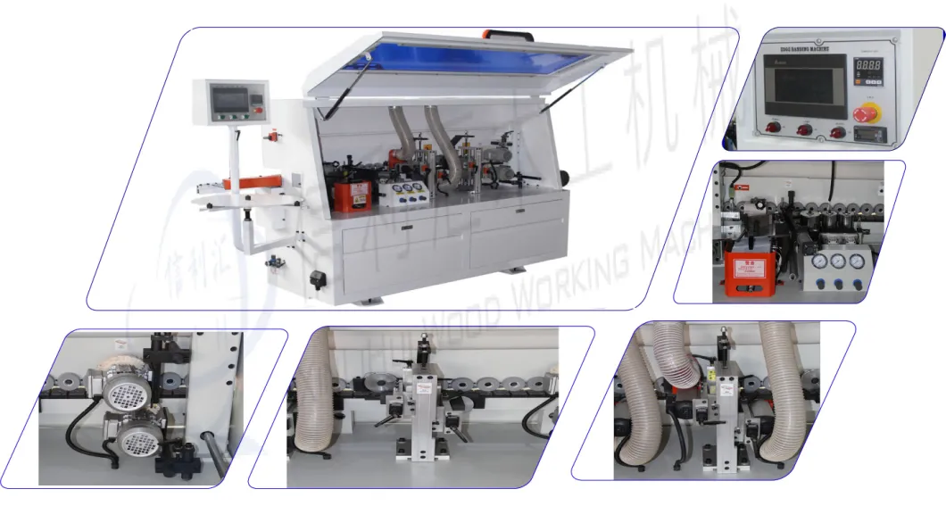 Semi Automatic Edge Banding Machine with Touch Screen Single Trimming Semi-Automatic Edge Banding Machine/ MDF Sheet Edge Milling Edge Banding Machine