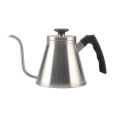 Silver plastic handle pour over coffee kettle