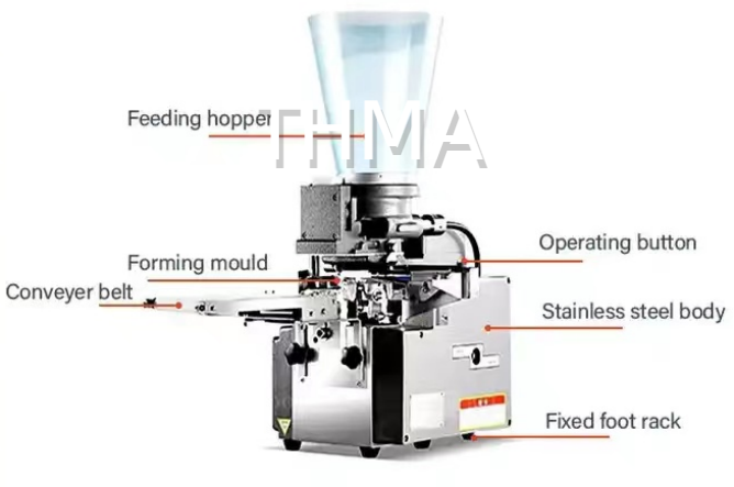 Semi Automatic Japanese Style Dumpling Making Machine Gyoza Machine