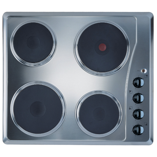 4 Zone Electric Hobs Steel Top