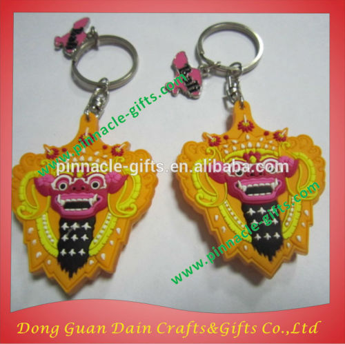 customed design soft pvc rubber keychain keyring for promotion