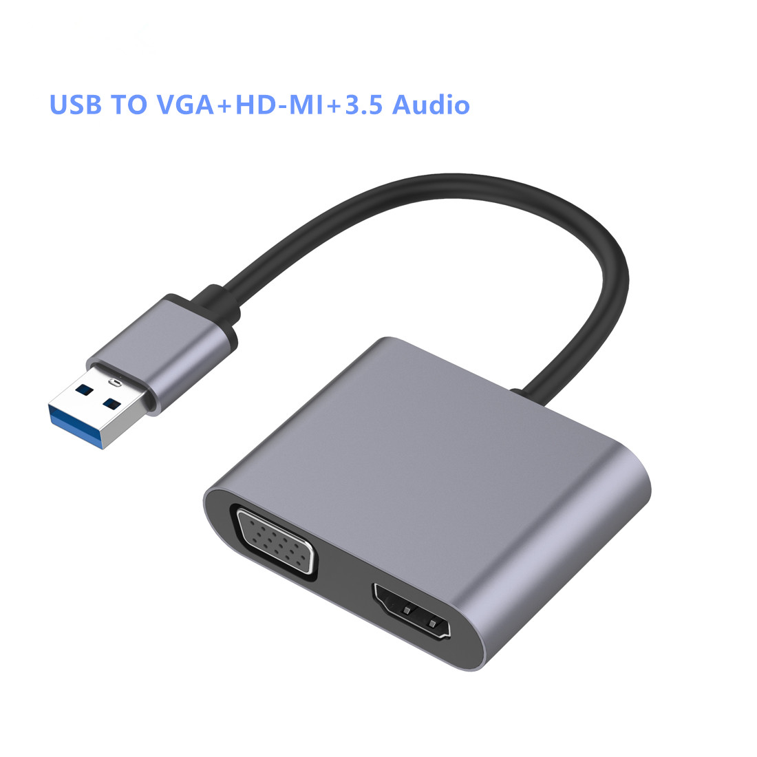 Usb3.0 To Vga Audio Converter Adapter