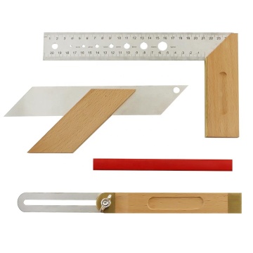 Customized Logo Stainless Steel Carpenter Square Try Square Set 250mm High Quality