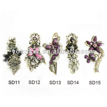 latest fashion alloy hair barrette,crystal ,diamond hair barrette