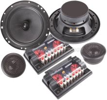 High Efficiency 6.5 Car Loudspeakers 2 Way Component Speakers Black