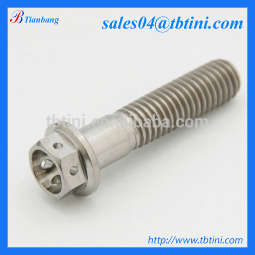 Baoji Tianbang Produce Low Price Gr5 DIN6921/6923 Titanium fasteners for motorcycle