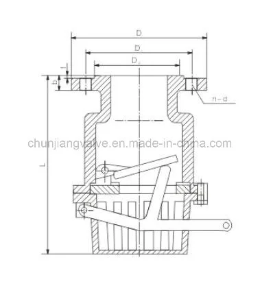 Hl44X Full Flow Foot Valve