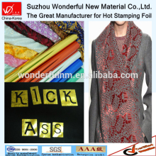 Washable and durable hot stamping foil for fabric