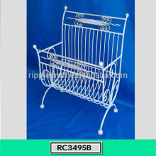 Simple Design Wrought Iron Magazine Display Stand