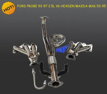 6-2-1 STAINLESS STEEL MANIFOLD HEADER/EXHAUST FOR FORD PROBE/MAZDA MX6 MX-6 93-97(Fits: Ford Probe 2.5L)
