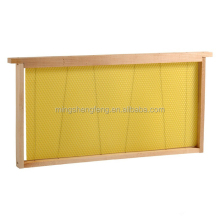China bee frame factory directly supplies fir or pine wood bee hive frame bee box frame with natural beeswax foundation sheet