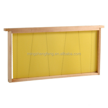 China bee frame factory directly supplies fir or pine wood bee hive frame bee box frame with natural beeswax foundation sheet