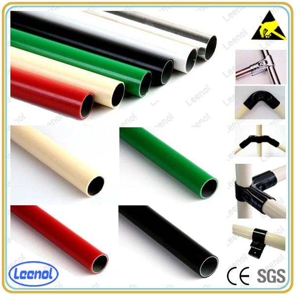 Plastic coated lean pipe /lean tube/for automobile production line