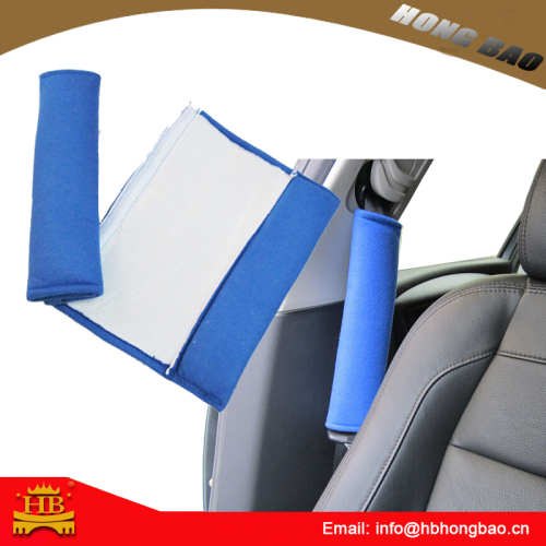 Over-soft fabric auto seat belt cushion shoulder pad