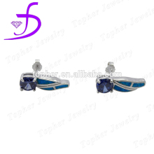 2016 fashion simple Stud earrings circular silver earrings