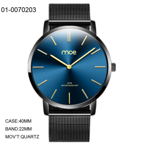 Cheap Japan miyota movement Alloy Case Genuine Leather Minimalist Quartz watch
