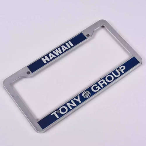 Anpassad plast Zinc Alloy Car License Plate Frame