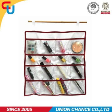 hanging wall pocket storage organizer makeup storage organizer