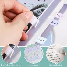 Waterproof Sticky Index Tabs - Writable Bookmark & Note Organizer