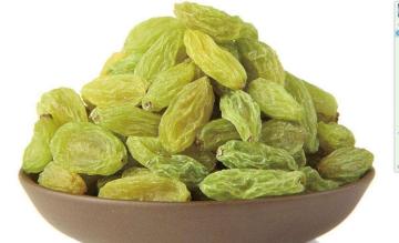 Dried xinjiang green raisins for export