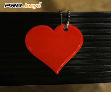Red Heart Shape Love PVC Pendant