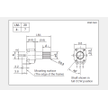 Transparent axis Rotary potentiometer