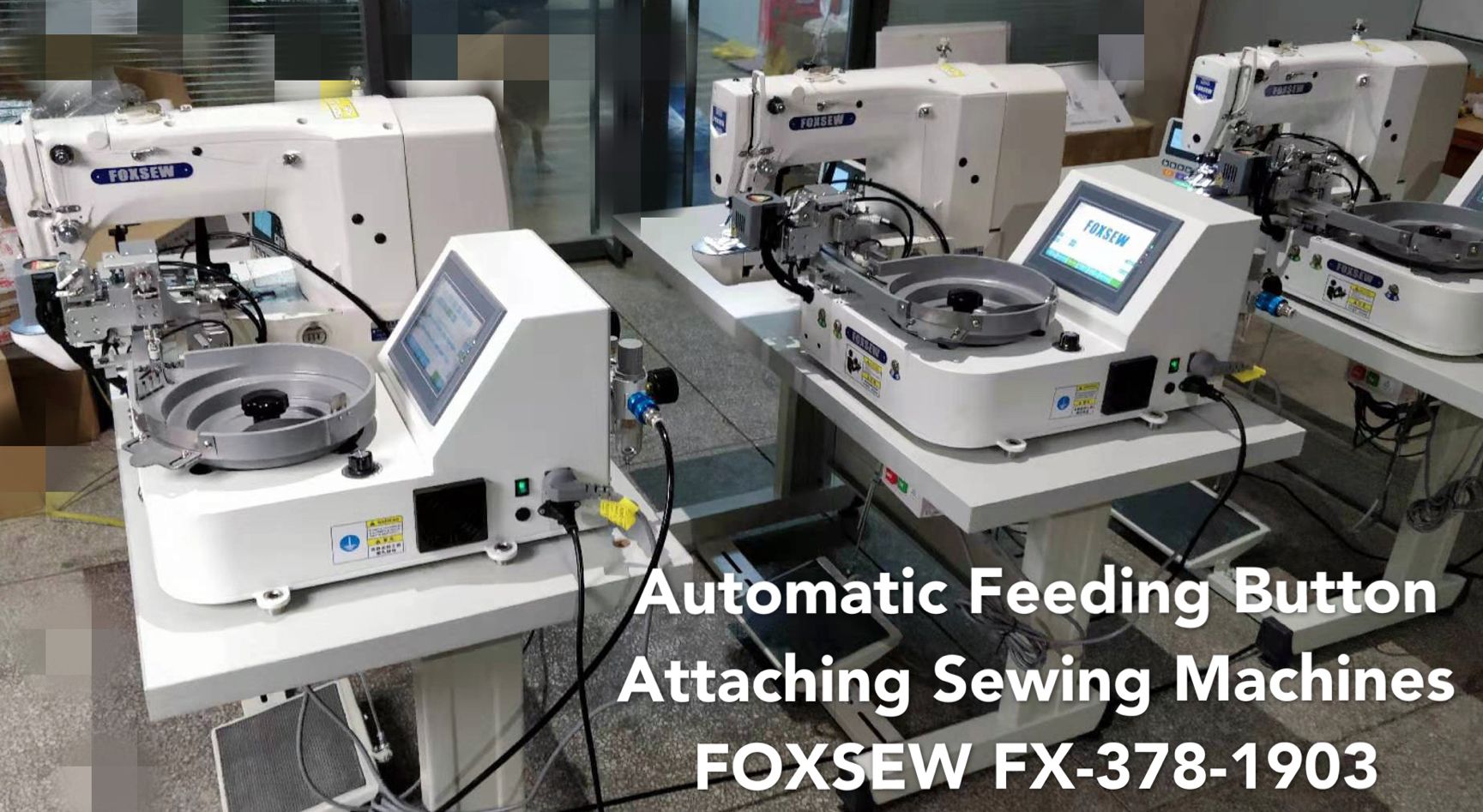 Automatic Feeding Button Attaching Sewing Machines FOXSEW FX-388C-1903 -9